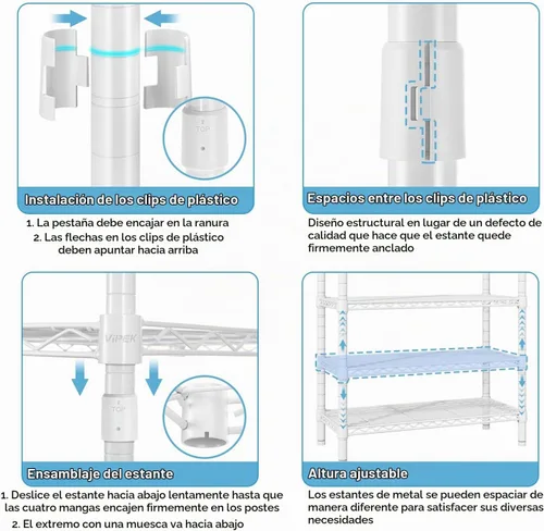 Vista 7 de VIPEK V40L - Perchero con luces LED regulables, 3000K blanco cálido, perchero resistente para colgar ropa, armario portátil para clóset, perchero