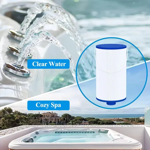Vista 7 de Cryspool® Filtro 2402 compatible con Watkins 303279, FC-2402, filtro de flujo libre y Lifesmart para bañera de hidromasaje, cartucho de filtro