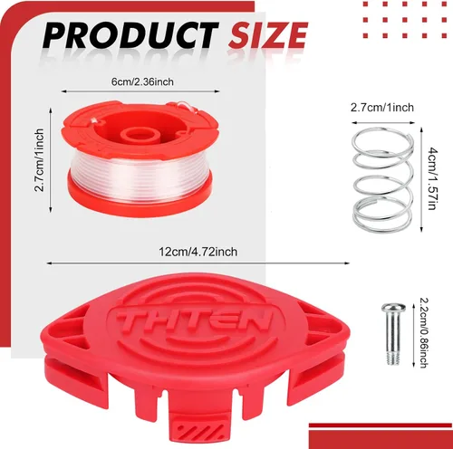 Vista 2 de THTEN CMZST065 - Cuchillas de recortadora aptas para Craftsman CMCST900 18PK