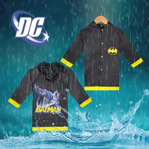 Vista 5 de DC Comics Batman - Reain Slicker negro para niño, tamaño pequeño 23, mediano 45 y grande 67