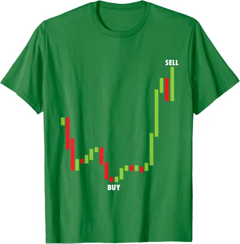 Vista 3 de Funny Day Trading Comprar Baja Venta Alta Stock Trading Camiseta Negro