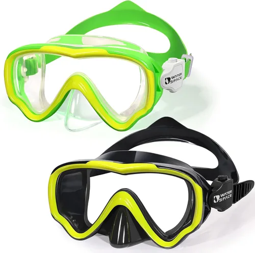 Vista 12 de Water Space Gafas de natación para niños con cubierta de nariz para niños y jóvenes de 3 a 15 años, lentes antiroturas con protección UV, sin fugas