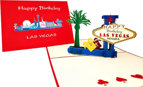 Vista 10 de iGifts And Cards Fabulous - Tarjeta emergente de cumpleaños de Las Vegas 21 – Celebración de hito, regalo de edad legal, felicitaciones, regalo