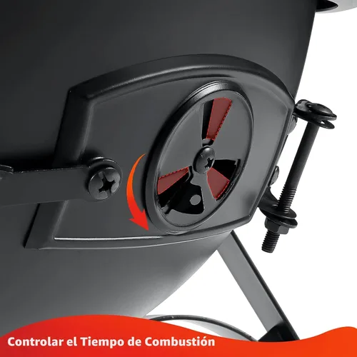 Vista 3 de SINGLYFIRE Chimenea de Chiminea Prairie para Exteriores, Chimenea para Cubierta o Patio, Hoguera de Madera para el Patio Trasero con Cubierta