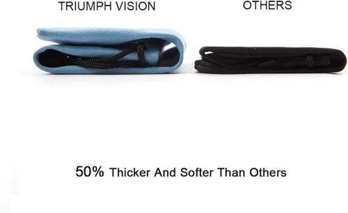 Vista 2 de TRIUMPH VISION Paquete de 3 bolsas suaves para lentes - Bolsa para gafas Bolsa de limpieza de pantalla de microfibra