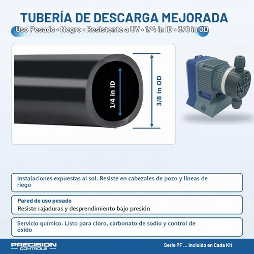 Vista 6 de Precision Controls Bomba dosificadora química, 31.6 GPD, 150 PSI, 115 V - Bomba dosificadora de diafragma para inyección de cloro, tratamiento