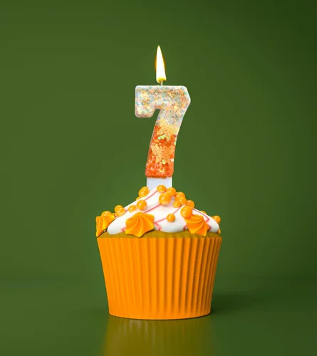 Vista 5 de Vela número 1, vela de mariposa naranja 1 cumpleaños número 1 velas 1 para pasteles velas suministros de fiesta