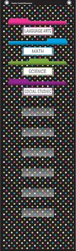 Vista 4 de Teacher Created Resources (20736) Pizarra con 10 bolsillos para guardar cosas