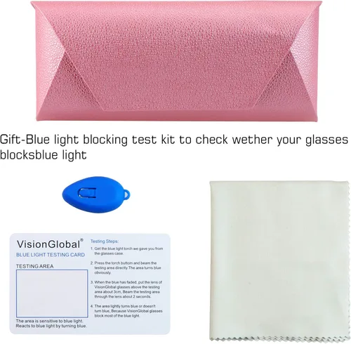 Vista 4 de VisionGlobal Hard Shell Eyeglass Case for Eyeglasses and Sunglasses for MenWomen and Kids