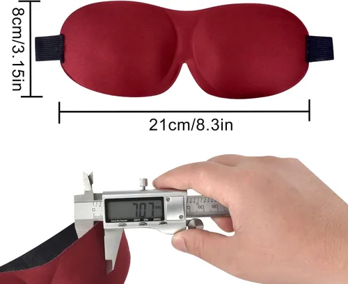 Vista 3 de AccEncyc 4 piezas de antifaz 3D para dormir, cubiertas de ojos para dormir de espalda y de lado en viajes, dormir, avión