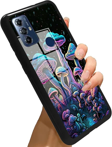 Vista 286 de Funda para Motorola Moto G Stylus 5G 2021 de vidrio templado, funda negra con diseño de mujer negra africana para mujeres y hombres, antiarañazos, a