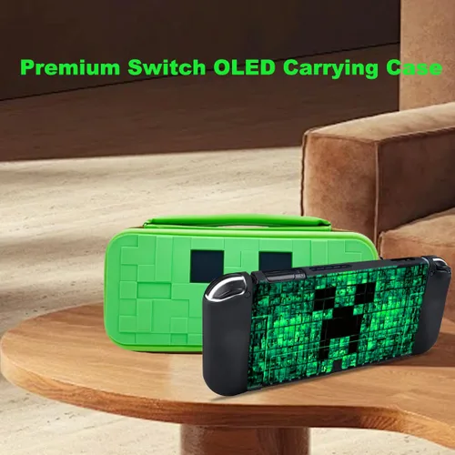 Vista 7 de Estuche de transporte para Nintendo Switch OLED, paquete de estuche OLED portátil para Switch Essential Switch OLED Case Protector Kit, Carry