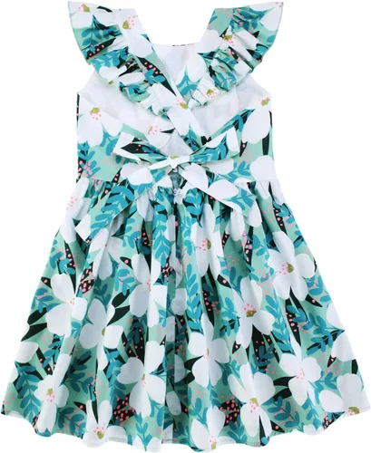 Vista 108 de Vestido de verano para niña, de algodón, con diseño floral