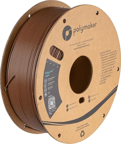 Vista 36 de Polymaker Filamento ASA de 0.07 in, negro, 2.2 lbs, resistente a los rayos 4.370 – 0.07 in negro (código hexagonal: #17161a)
