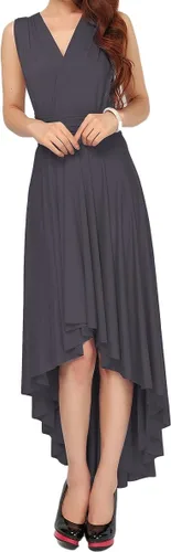 Vista 2 de Vestido largo transformador para mujer, vestido de graduación, convertible, con tirantes delgados, para boda, cóctel, vestido largo