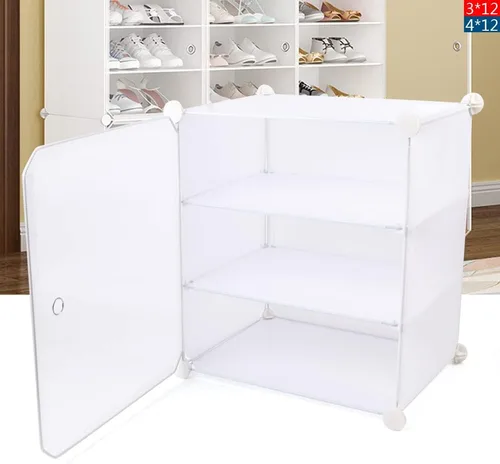 Vista 6 de Organizador de zapatos para 72 pares, caja de almacenamiento de zapatos, caja de almacenamiento apilable para zapatos, caja de exhibición de zapatos