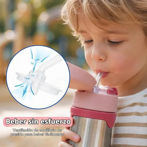 Vista 4 de Greant 2 popotes de repuesto compatibles con botellas THERMOS FOOGO de 10 onzas (modelo BS535), piezas de repuesto sin BPA compatibles con FOOGO