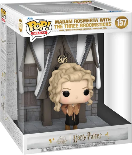 Vista 2 de Funko Pop! Deluxe: Harry Potter: Hogsmeade - Madam Rosmerta con las tres escobas