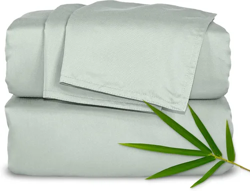 Vista 27 de Pure Bamboo Sábanas Twin, Juego de Sábanas de Cama de Viscosa 100% Orgánica Genuina Derivada de Bambú, Lujosamente Suaves y Refrescantes, Doble