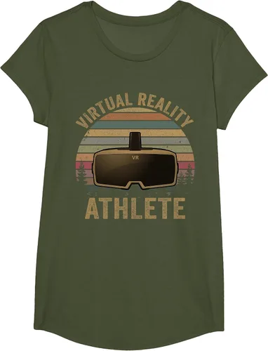 Vista 11 de Virtual Reality Athlete for VR Gamers Camiseta Asphalt Grey