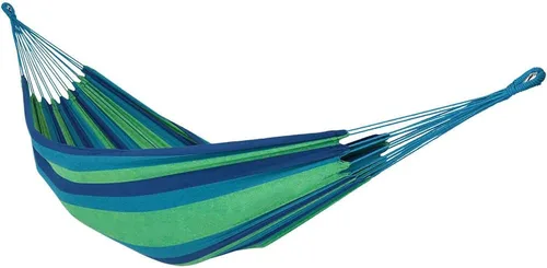 Vista 10 de Sunnydaze - Hamaca doble brasileña de algodón para exteriores - Hamaca al aire libre con capacidad para 450 libras - Desierto relajante