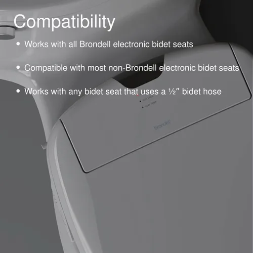 Vista 6 de Brondell SWF44 Swash Filtro de bidé, sistema de filtración de agua de carbono premium para asientos de inodoro eléctricos de bidé, dura hasta 6 meses