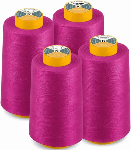 Vista 34 de AK Trading Paquete de 4 Conos de Hilo de Coser Multiusos Aqua (6000 Yardas Cada Uno) de Carretes de Hilo de Poliéster de Alta Resistencia a la Agua