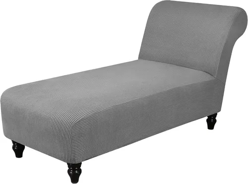 Vista 11 de Funda elástica para tumbona, funda para silla sin brazos para sala de estar y dormitorio, tela jacquard suave, lavable a máquina para protector
