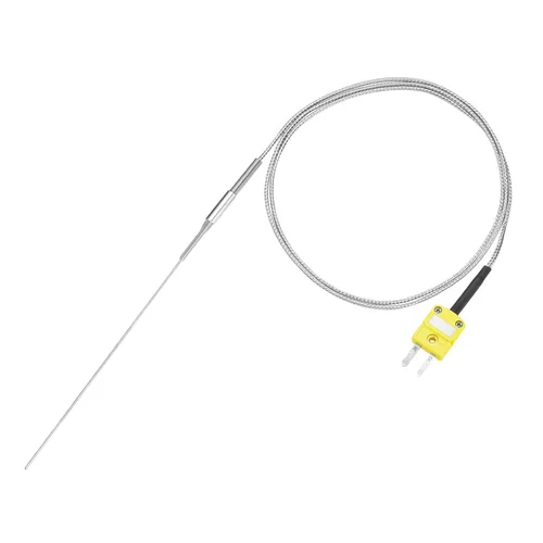 Vista 10 de MECCANIXITY Sonda de sensor de temperatura tipo K con termopar y enchufe, sonda de temperatura del medidor -50 a 1100°C (-58 a 2012°F), acero