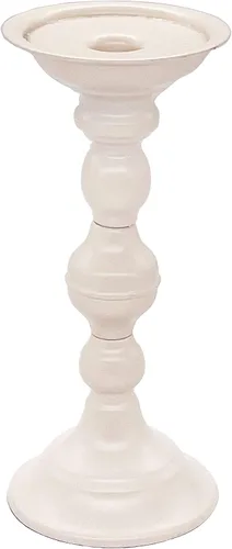 Vista 3 de Ashland Candelabro de pilar de metal crema