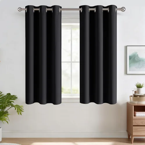 Vista 112 de RYB HOME - Cortinas para armario de 36 pulgadas, cortinas para oscurecer la habitación con ojales resistentes a la oxidación, cortinas de Aqua