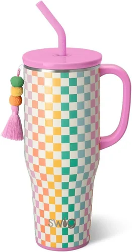 Vista 38 de Swig Life 40oz Insulated Mega Mug with Handle & Straw, Boho Desert DESIERTO BOHO