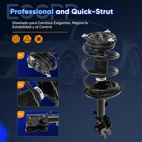 Vista 3 de ECCPP Struts Conjunto de resorte completo para 2011-2017 para Nissan Quest