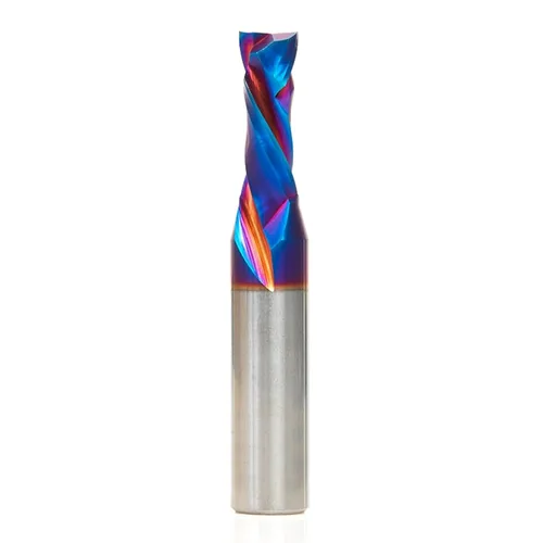 Vista 48 de Amana Tool Spektra Extreme Tool Life Recubierta - Broca de router en espiral de compresión CNC de carburo sólido recubierta, 46182-K, 1/2 D x 1 CH x