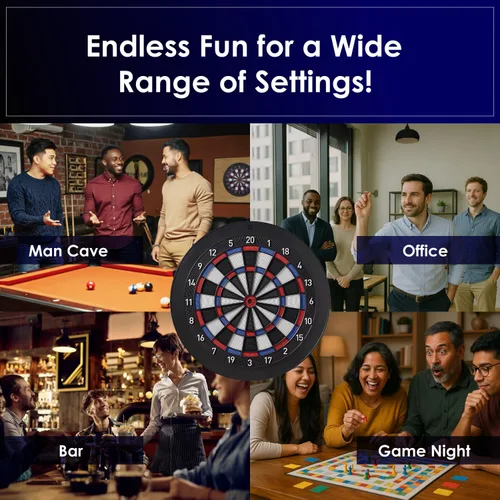 Vista 11 de DARTSLIVE Tablero de dardos electrónico para el hogar, compatible con Bluetooth para juego en línea, para dardos de punta suave, tablero de dardos
