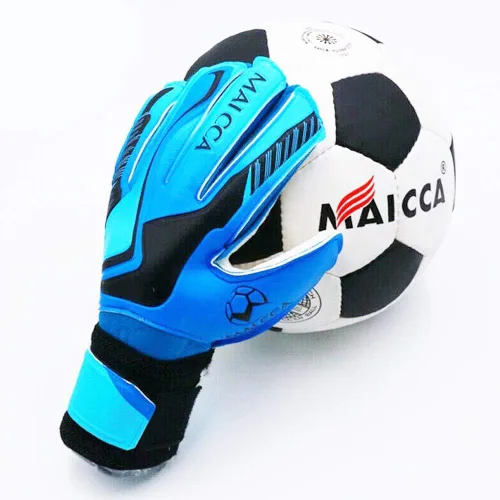 Vista 5 de Guantes de portero de portero de fútbol para deportes al aire libre, protectores de dedos, talla 5-7, unisex, niños y jóvenes