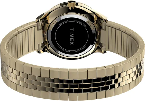Vista 4 de Timex - Reloj moderno de 1260pulgadas para mujer fácil lectura DoradoBlanco Gold-ToneWhite