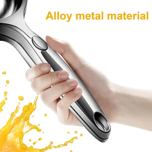 Vista 4 de Exprimidor manual manual de mano de acero inoxidable exprimidor extractor exprimidor para frutas como limas, limones, mandarinas, cítricos