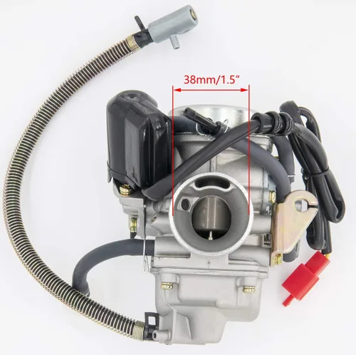 Vista 3 de GY6 (150cc) Carburador para motores de 150cc 125cc 152QMJ 157QMJ de 4 tiempos, con estrangulador eléctrico para motocicleta y scooter - Carburador