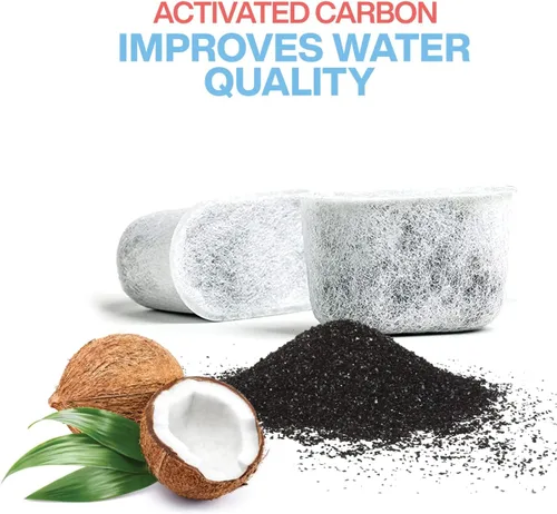 Vista 3 de Paquete de 24 filtros de agua de carbón de repuesto compatibles con Breville BWF100, filtros de carbón activado de alta calidad para todas
