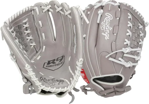 Vista 7 de Rawlings Guantes de sóftbol R9 Fastpitch Tamaños 11.5 a 13 pulgadas Múltiples estilos