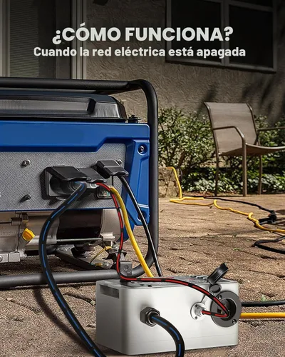 Vista 2 de Interruptor de transferencia inteligente de 120 V CA compatible con generador portátil Westinghouse, interruptor de transferencia para energía