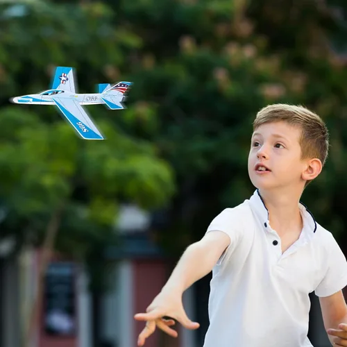 Vista 4 de ArtCreativity Juego de 24 rompecabezas 3D de aviones de combate planeadores – 7 pulgadas varios esquemas de diseño de jet – Actividad de fiesta