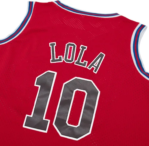 Vista 2 de Camisetas de baloncesto para hombre #10 Lola Space Movie Jerseys de color blanconegro