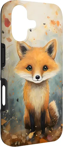 Vista 3 de Cute Fox Fall Woodland Forest Autumn Leaves Case for iPhone 17