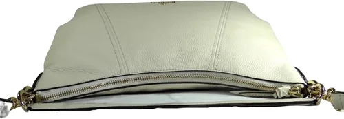 Vista 5 de Michael Kors Sienna - Bolso de hombro convertible de piel granulada, Crema claro
