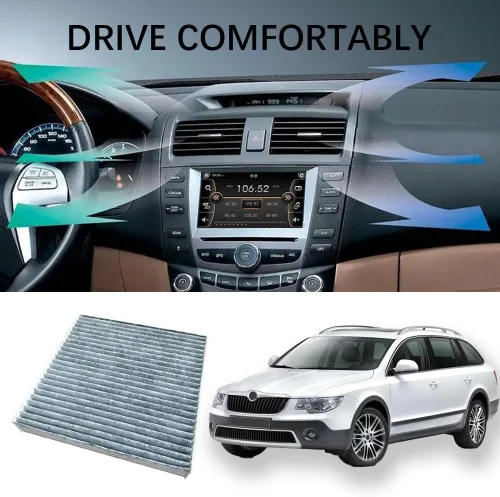 Vista 5 de Filtro de aire para automóvil Fresh Breeze de reemplazo para el pasajero del automóvil, filtro de aire de cabina con carbón activado, filtros