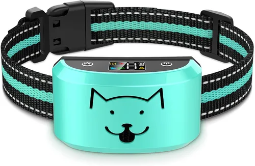 Vista 11 de Collar antiladridos para perros grandes y medianos, recargable, con 8 pitidos de vibración de sensibilidad ajustables, IP67, impermeable