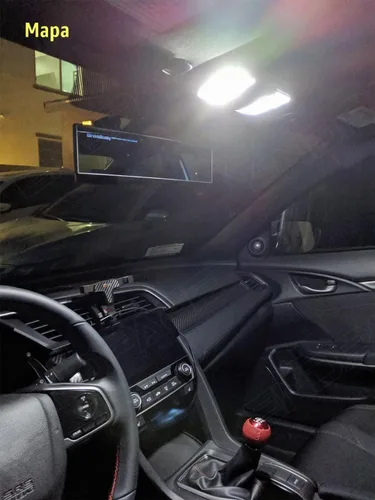 Vista 3 de Paquete de kit de luces LED interiores para Jeep Cherokee KL 2014 2015 2016 2017 2018 2019 2020, 13 piezas, color blanco, iluminación LED