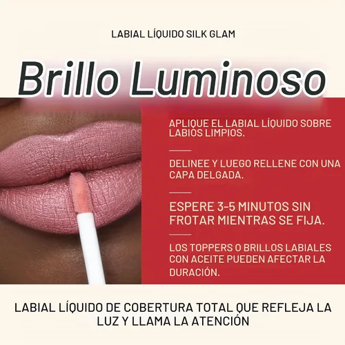 Vista 3 de Runway Rogue Lápiz Labial Líquido de Seda Glam, Lápiz Labial de Larga Duración Rosa Helado-Limonada, ‘Call Sheet’ Hoja de llamadas